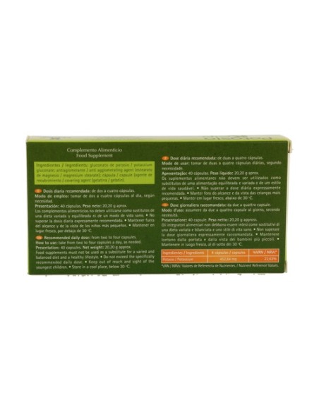 Potasio Kelp 40 cápsulas Tegor