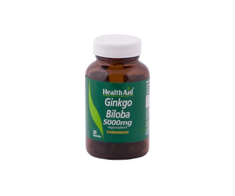 Ginkgo Biloba 30 cápsulas de 5000mg Health Aid