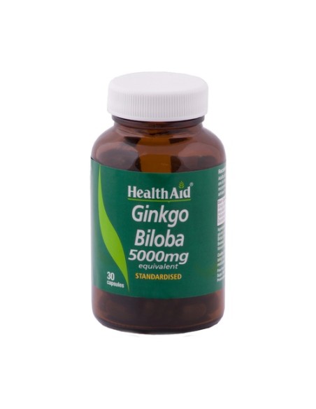 Ginkgo Biloba 30 cápsulas de 5000mg Health Aid