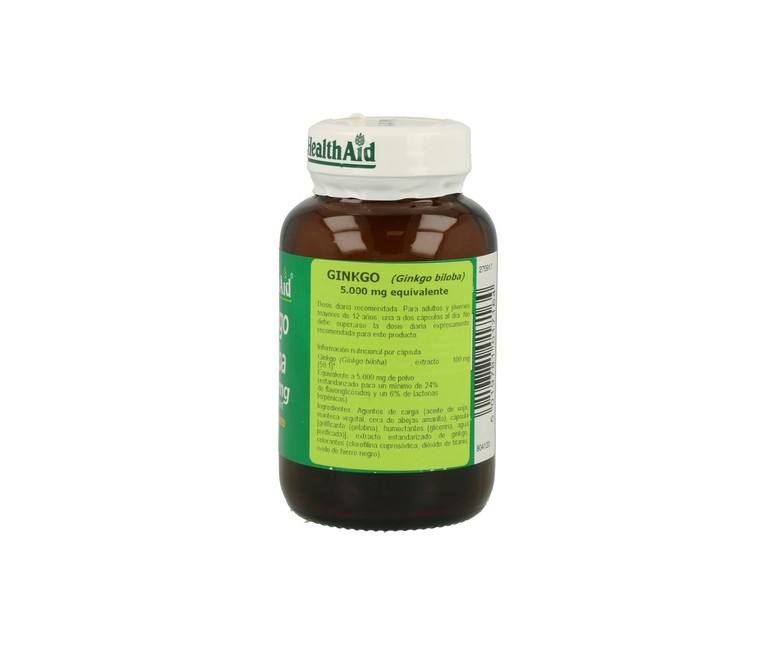 Ginkgo Biloba 30 cápsulas de 5000mg Health Aid