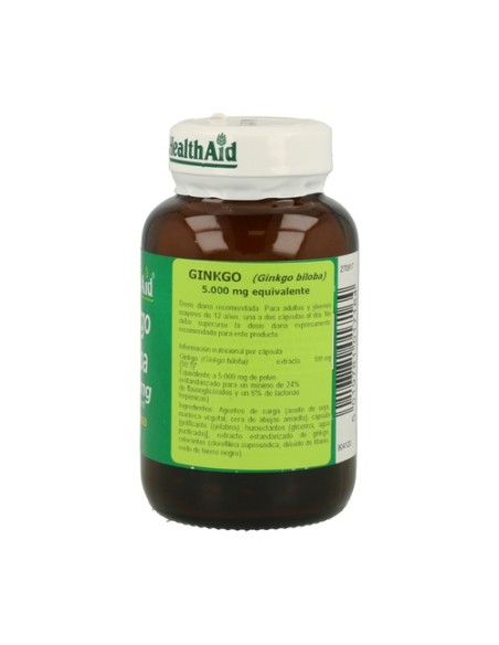 Ginkgo Biloba 30 cápsulas de 5000mg Health Aid