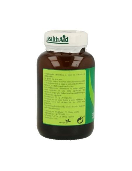 Ginkgo Biloba 30 cápsulas de 5000mg Health Aid