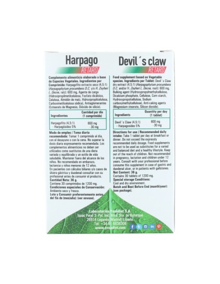 Harpago Fitosol Retard 30 comprimidos Fitosol