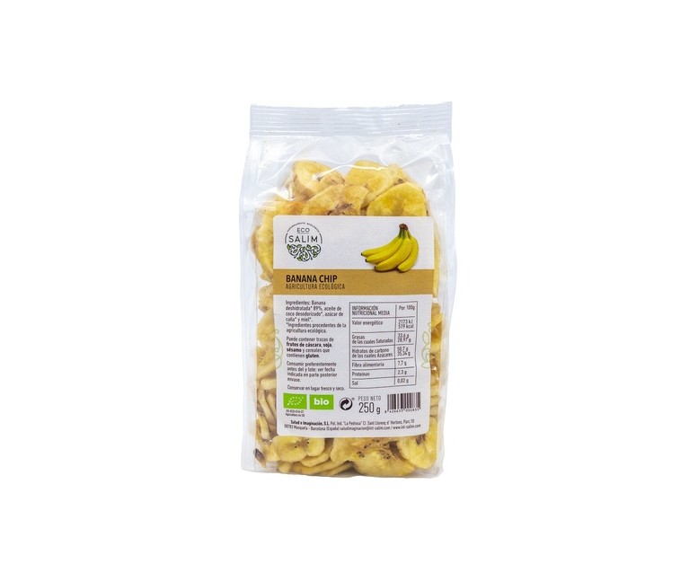 Banana Chips Deshidratada Eco 250 g Eco Salim