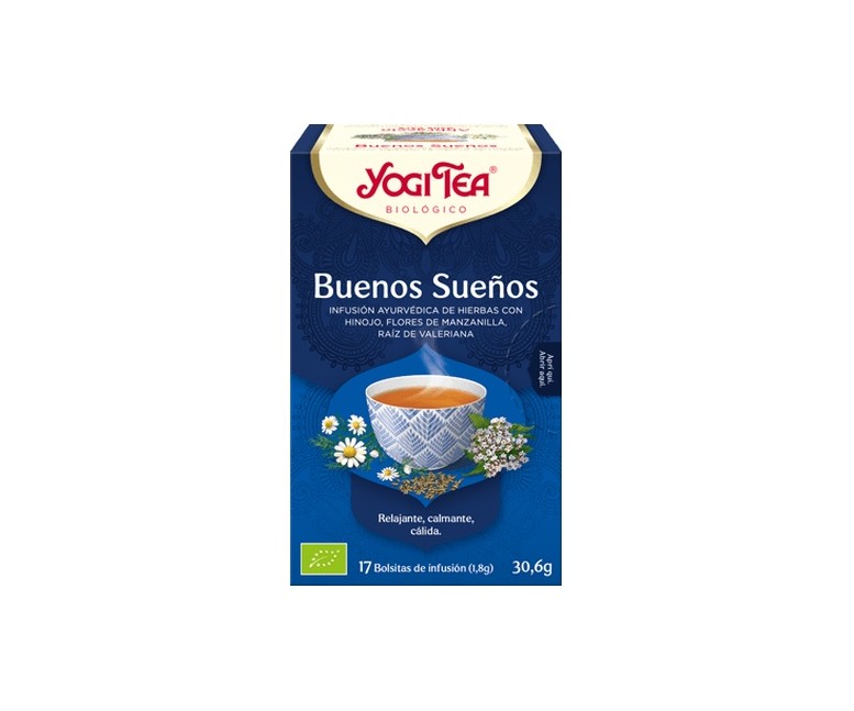 Infusión ayurvédica Buenos Sueños 17 bolsitas infusoras de 1.8g Yogi Tea