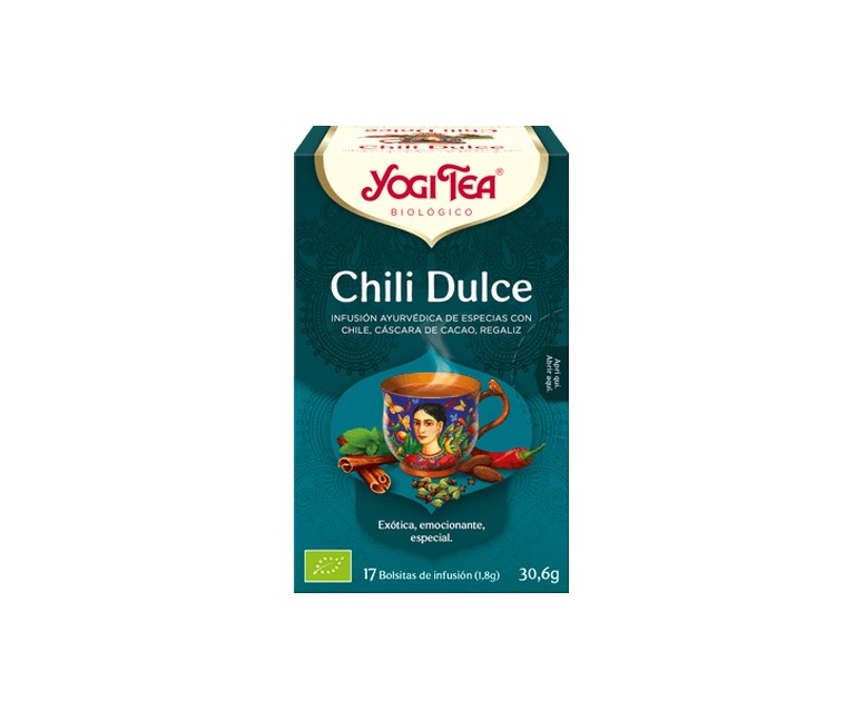 Infusión Chili Dulce 17 bolsitas infusoras de 1.8g Yogi Tea