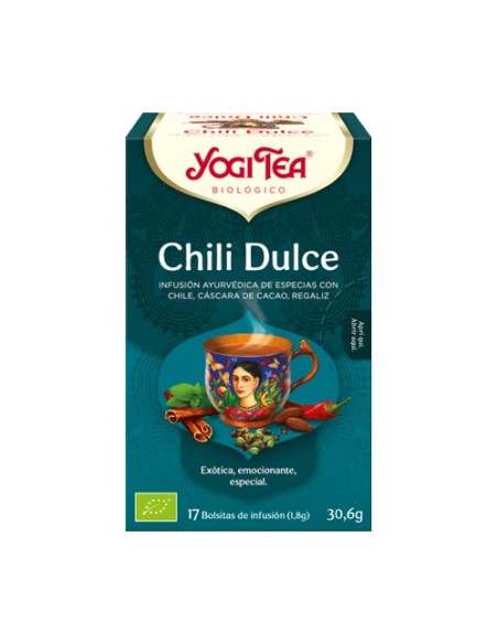 Infusión Chili Dulce 17 bolsitas infusoras de 1.8g Yogi Tea