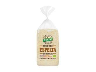 Pan de molde de trigo y espelta sin corteza