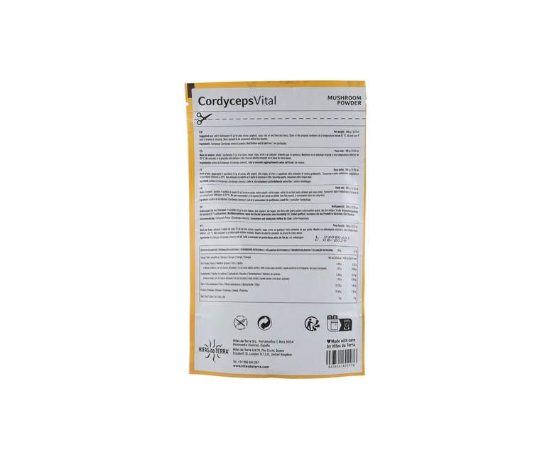 Superfood Cordyceps Vital 100 g Hifas da Terra