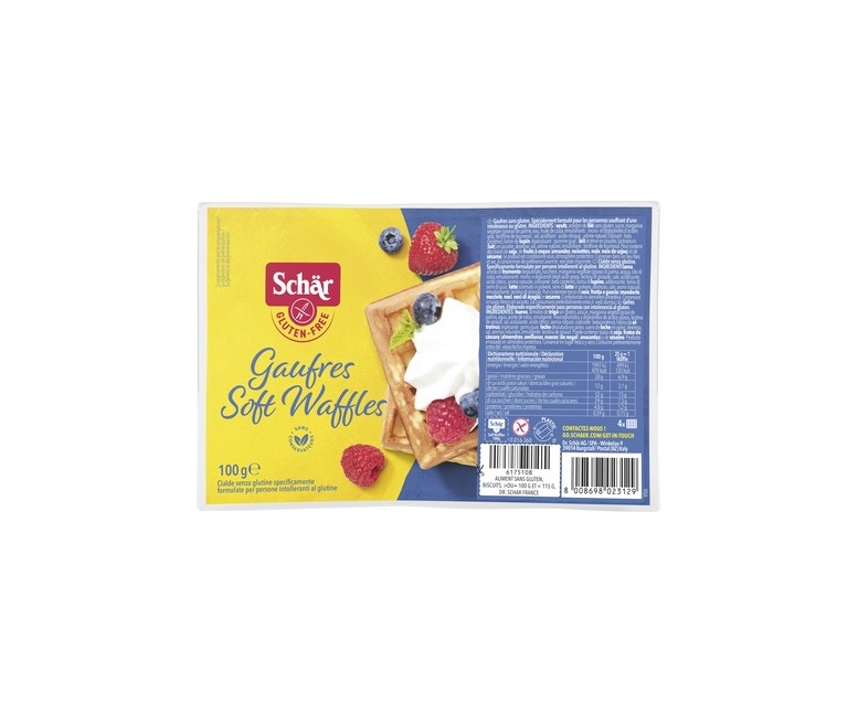Gofres sin gluten 4 unidades de 25g Schär