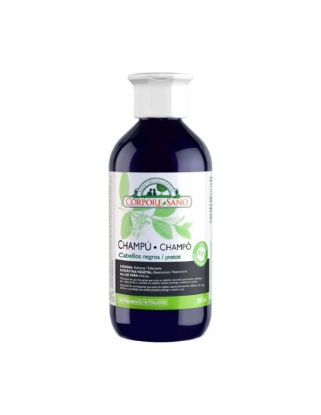 Champú Henna Palo Campeche Negro 300 ml de gel Corpore Sano