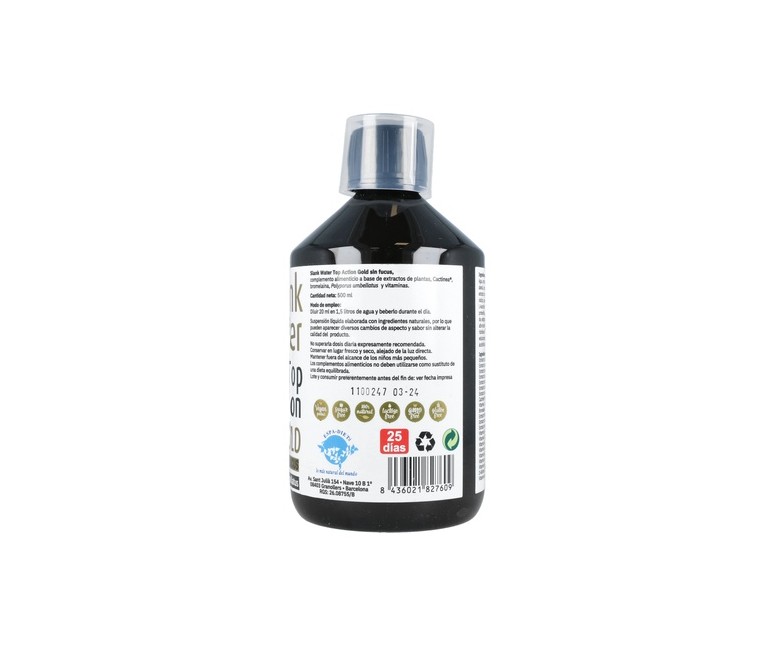 Slank Water Top Action Gold Sin Fucus 500 ml Espadiet