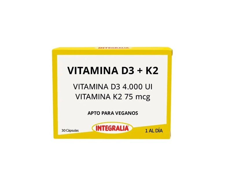 Vitamina D3+K2 30 cápsulas Integralia