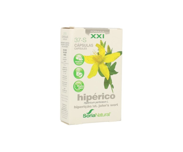 37 S Hipérico (Fórmula XXI) 30 cápsulas Soria Natural