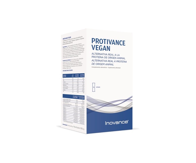 Protivance Vegan proteína vegetal 15 sticks de 13g (Neutro) Inovance