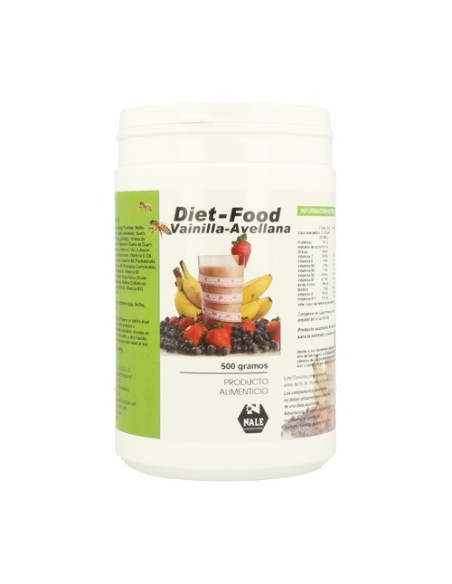 Diet Food Batido (Sabor Vainilla y Avellana) 500 g (Vainilla - Avellana) Nale