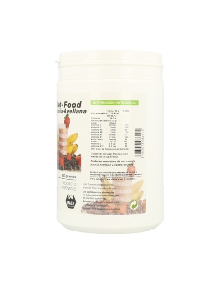 Diet Food Batido (Sabor Vainilla y Avellana) 500 g (Vainilla - Avellana) Nale