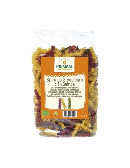 Espirales Tricolor de Trigo y Quinoa 500 g Primeal