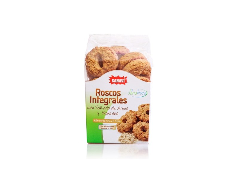 Roscos Avena y Manzana 150 g Sanavi