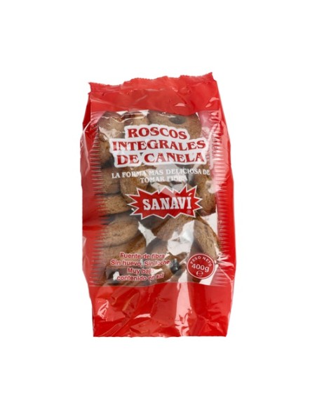 Roscos integrales de canela 400 g Sanavi
