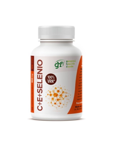 Antioxidante C+E selenio 100 comprimidos masticables de 500 mg GHF