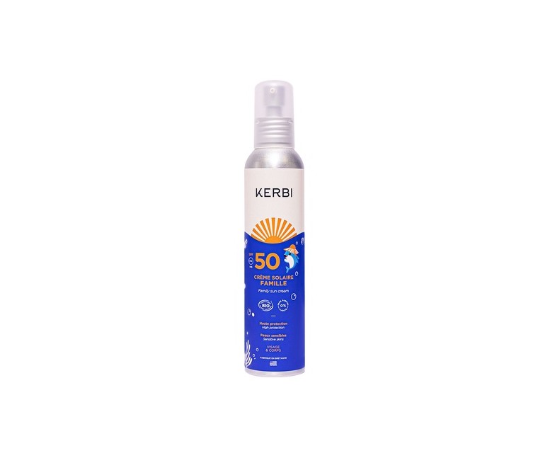 Crema solar familiar SPF50 150 ml de crema Kerbi