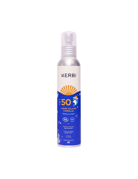 Crema solar familiar SPF50 150 ml de crema Kerbi
