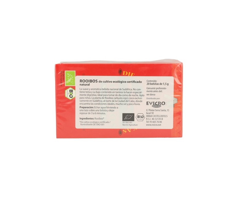 Infusión De Rooibos Natural Bio 20 bolsitas infusoras de 1.5g Madal Bal