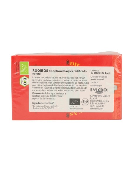 Infusión De Rooibos Natural Bio 20 bolsitas infusoras de 1.5g Madal Bal