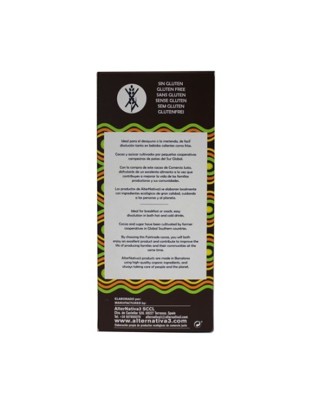 Cacao Instant Bio (Comercio Justo) 250 g de polvo Alternativa3
