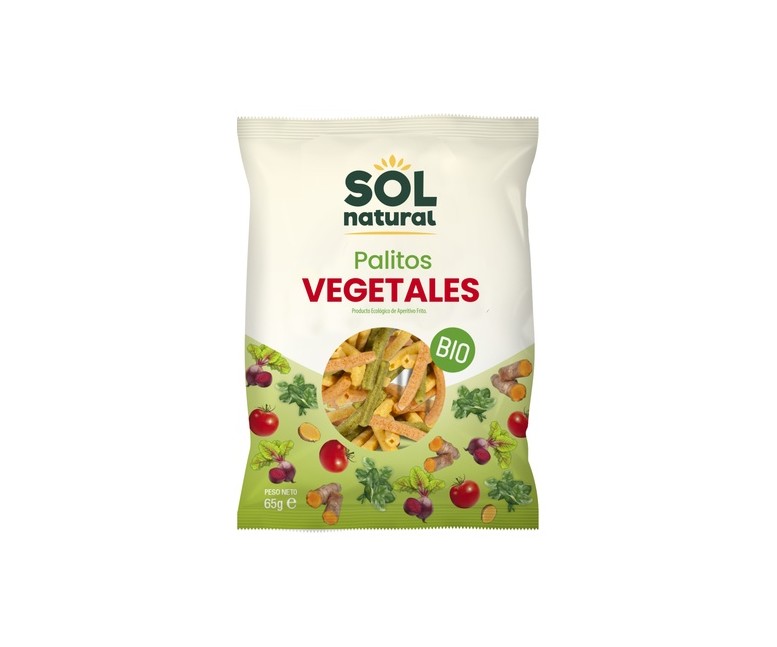 Snack palitos vegetales Bio 70 g Sol Natural