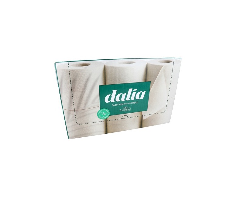 Pack Rollos Papel Higiénico Doble Capa Bio 6 unidades Dalia