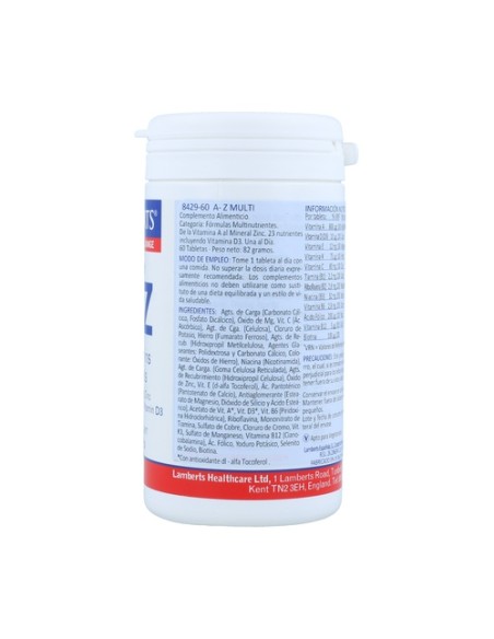 A-Z Multivitaminas y minerales 60 tabletas Lamberts