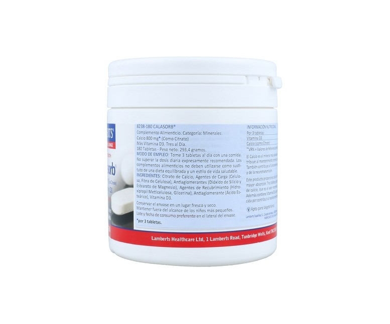 CalAsorb 180 tabletas de 800mg Lamberts