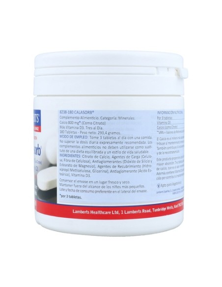 CalAsorb 180 tabletas de 800mg Lamberts