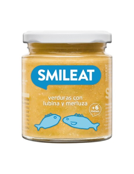 Tarrito Verduras con Lubina y Merluza Eco 8m+ 230 g (Pescado - Verduras) Smileat