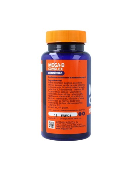 Mega B Complex 60 cápsulas Mega Plus