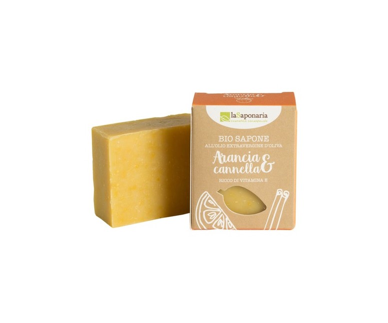 Naranja y canela (rica en vitamina E) 1 unidad de 100g La Saponaria