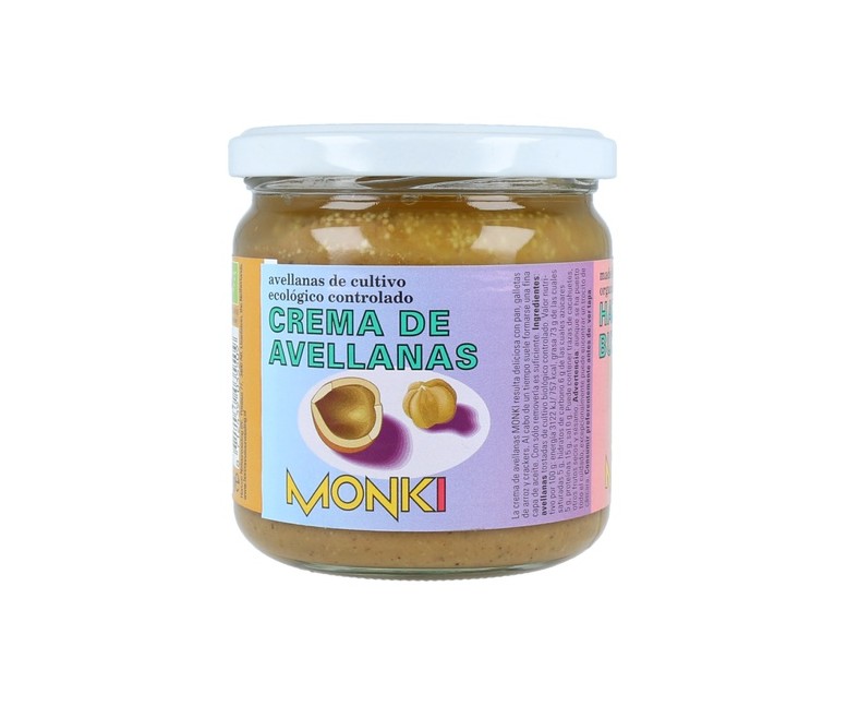 Crema de avellanas Bio 330 g Monki