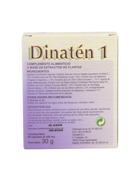 Dinaten 1 60 cápsulas Dinadiet