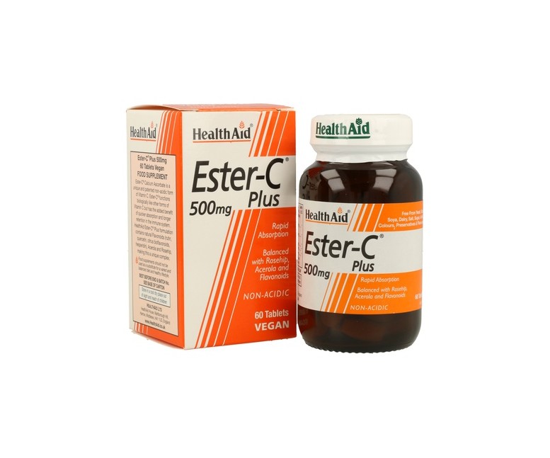 Ester C Plus 60 comprimidos de 500mg Health aid