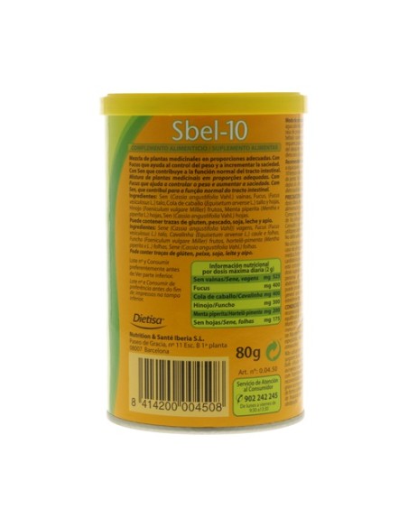 Dietkum Sbel 10 80 g de crema Dietisa