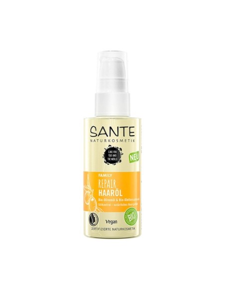 Aceite capilar reparador oliva y bardana bio 75 ml de aceite Sante