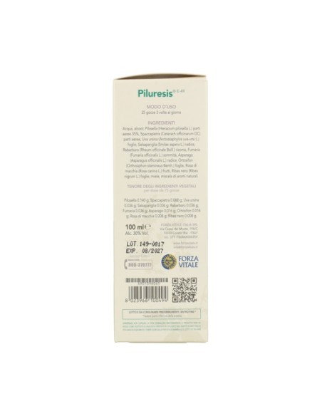 Piluresis 100 ml Forza Vitale