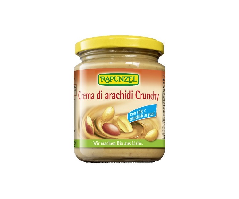 Crema de Cacahuete Crunchy con Sal 250 g Rapunzel