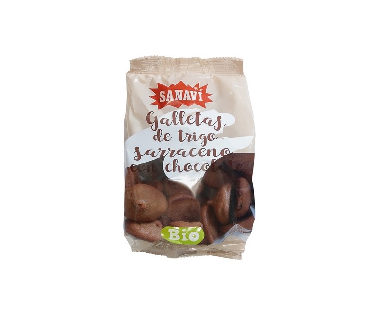 Galleta de trigo sarraceno con chocolate Bio 200 g Sanavi