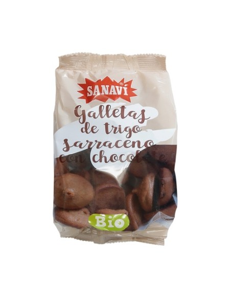 Galleta de trigo sarraceno con chocolate Bio 200 g Sanavi