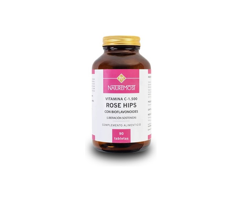 Vitamina C 1.500 con escaramujo 90 tabletas de 2084mg Naturemost
