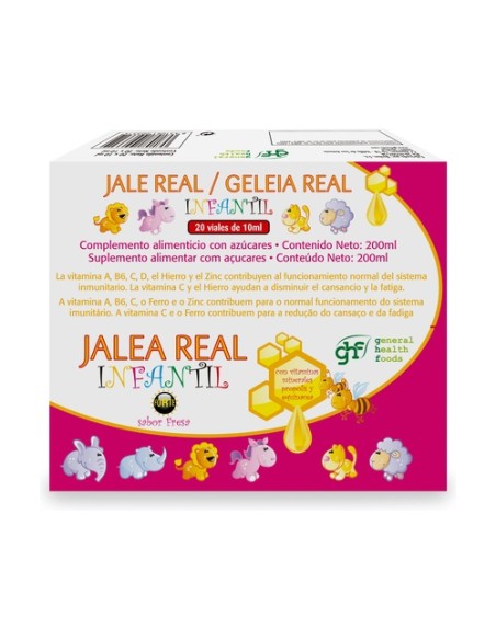Jalea real infantil fresa 20 ampollas de 10ml (Fresa) GHF
