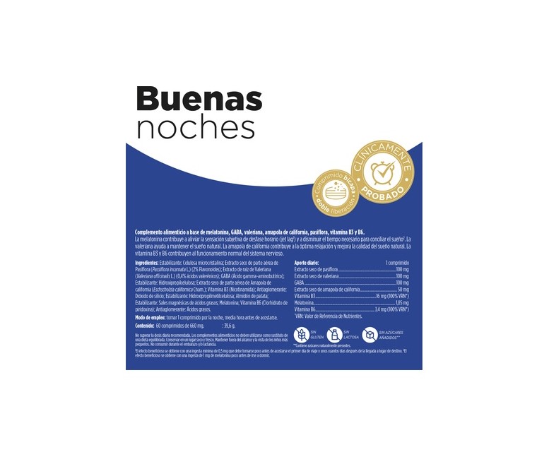 Buenas Noches 60 comprimidos Eladiet